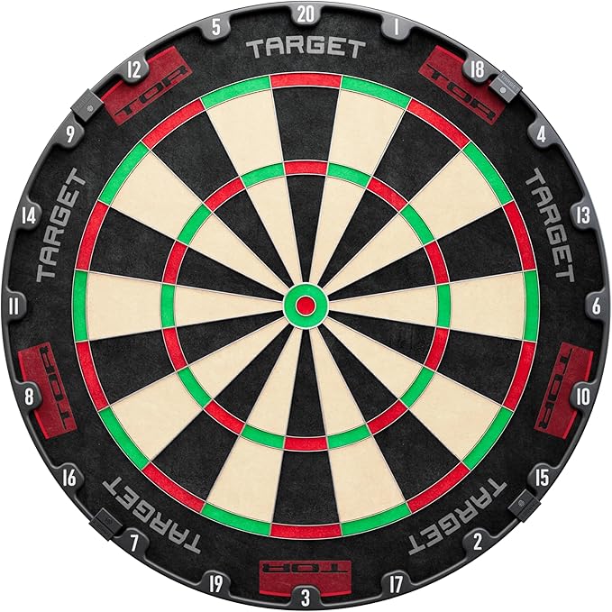 Target ASPAR Dartscheibe – WDF-anerkannte Turnierdartscheibe mit Premium-Sisal aus Madagaskar