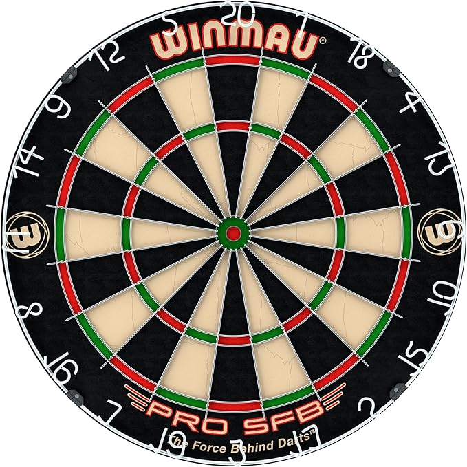 Winmau Pro SFB Dartscheibe – günstige Einsteiger-Dartscheibe mit Staple-Free Bullseye